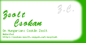 zsolt csokan business card